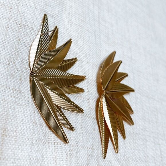 Maple leaf earrings N170 - Picture 4 of 5